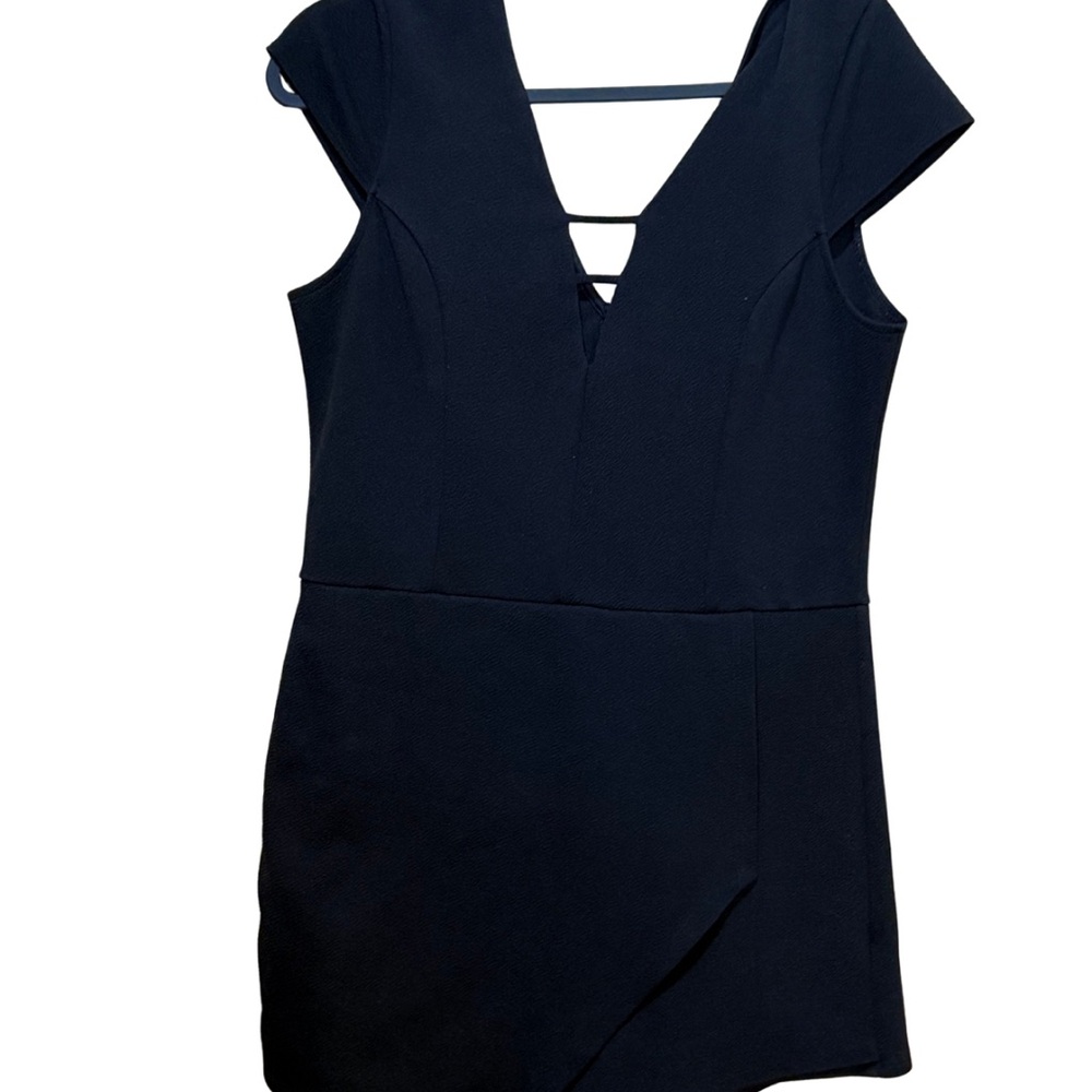 Charlotte Russe Black Romper Womens XL Y2K Made USA Sleeveless Night Out - Picture 10 of 10